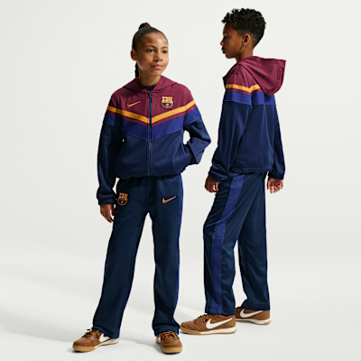 Nike FC Barcelona Dri-FIT トレーニングウェア S F.C. Barcelona Home Older Kids' Nike Dri-FIT Football Hooded
